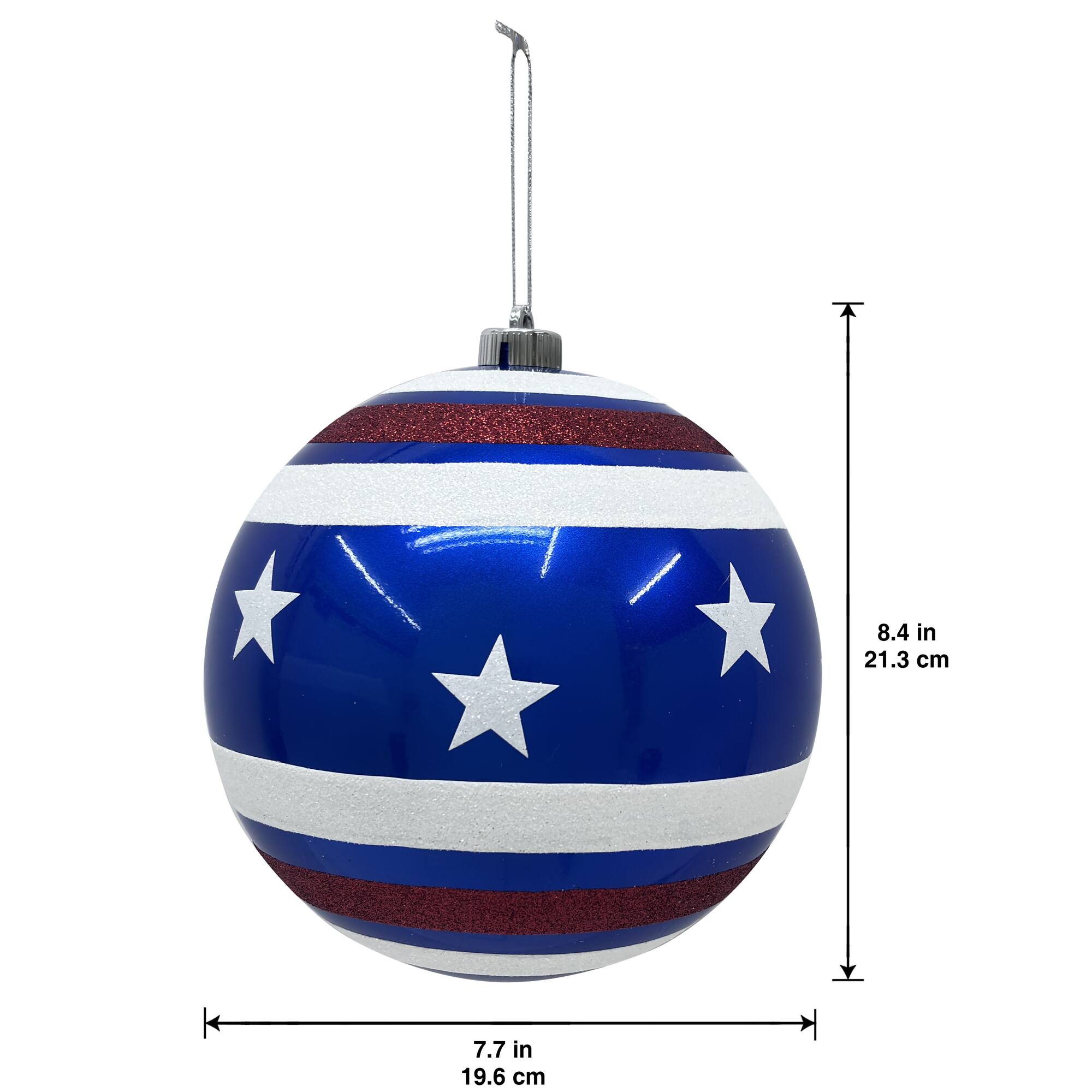 7.75" Blue Striped Ornament by Celebrate It™